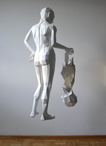 Danberg bkb Skulptur Häutung Papercut Rückenansicht