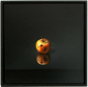 Danberg, Malerei, Gemälde L`s Apfel, Oel auf Leinwand