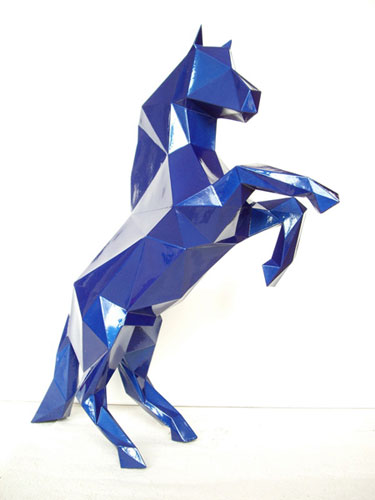 Danberg Blaues Pferd Papercut