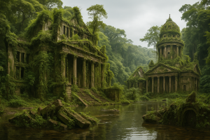 Gendarmenmarkt im sumpfigen Urwald